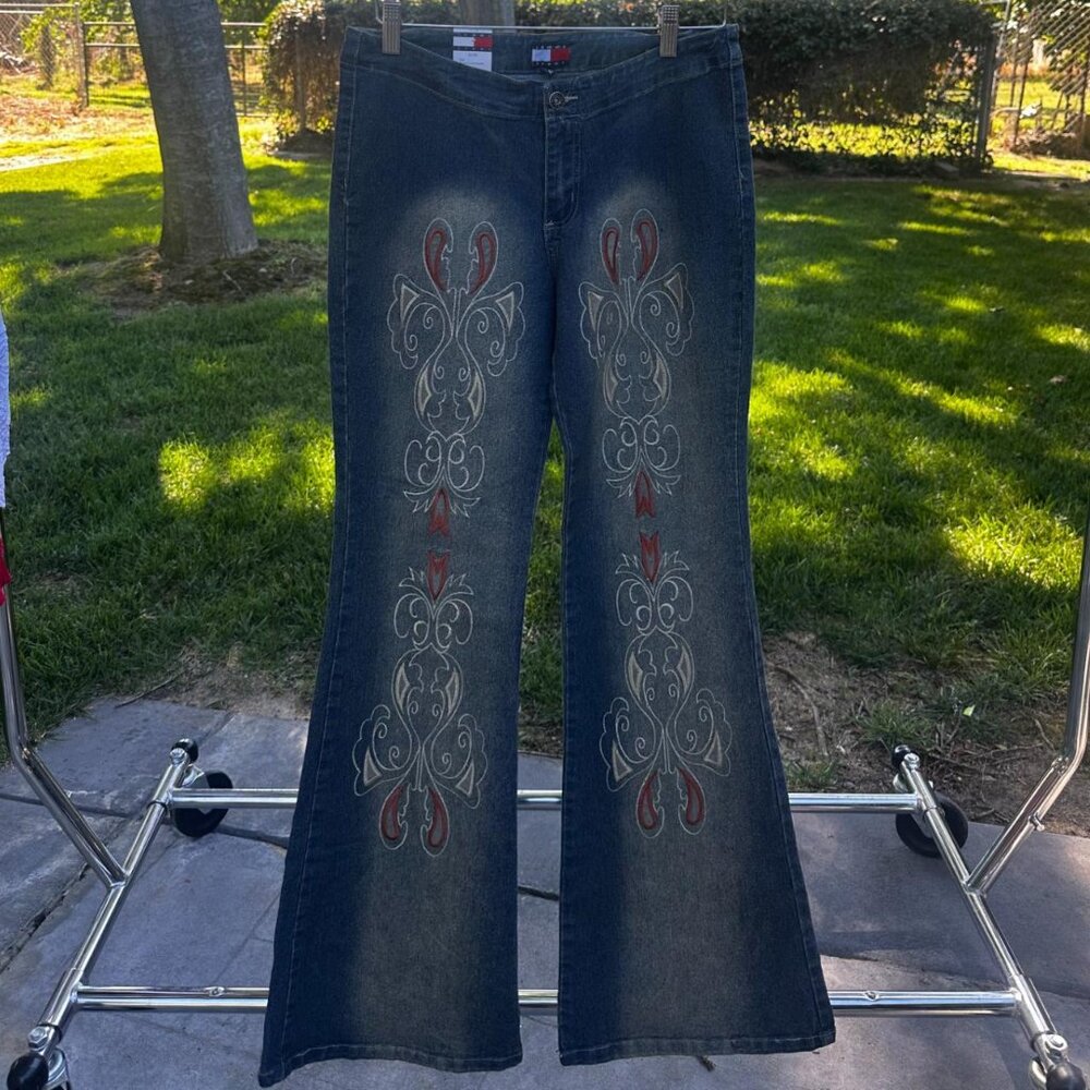 Y2K NWT Tommy Hilfiger Low Rise Flare Jeans Size 11/12